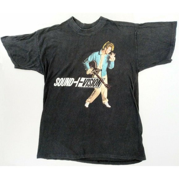 Brockum Other - Vintage David Bowie Tour XL Sound + Vision T-Shirt 1990 Original Black Brockum